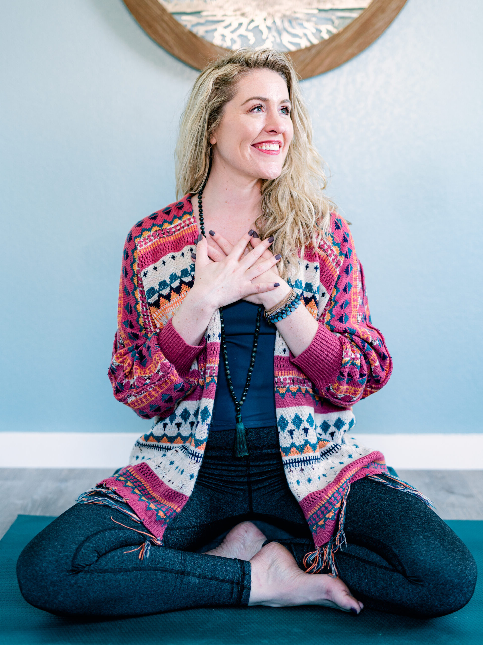 Mikah Horn, yoga therapist and yoga teacher in Granbury, Texas.