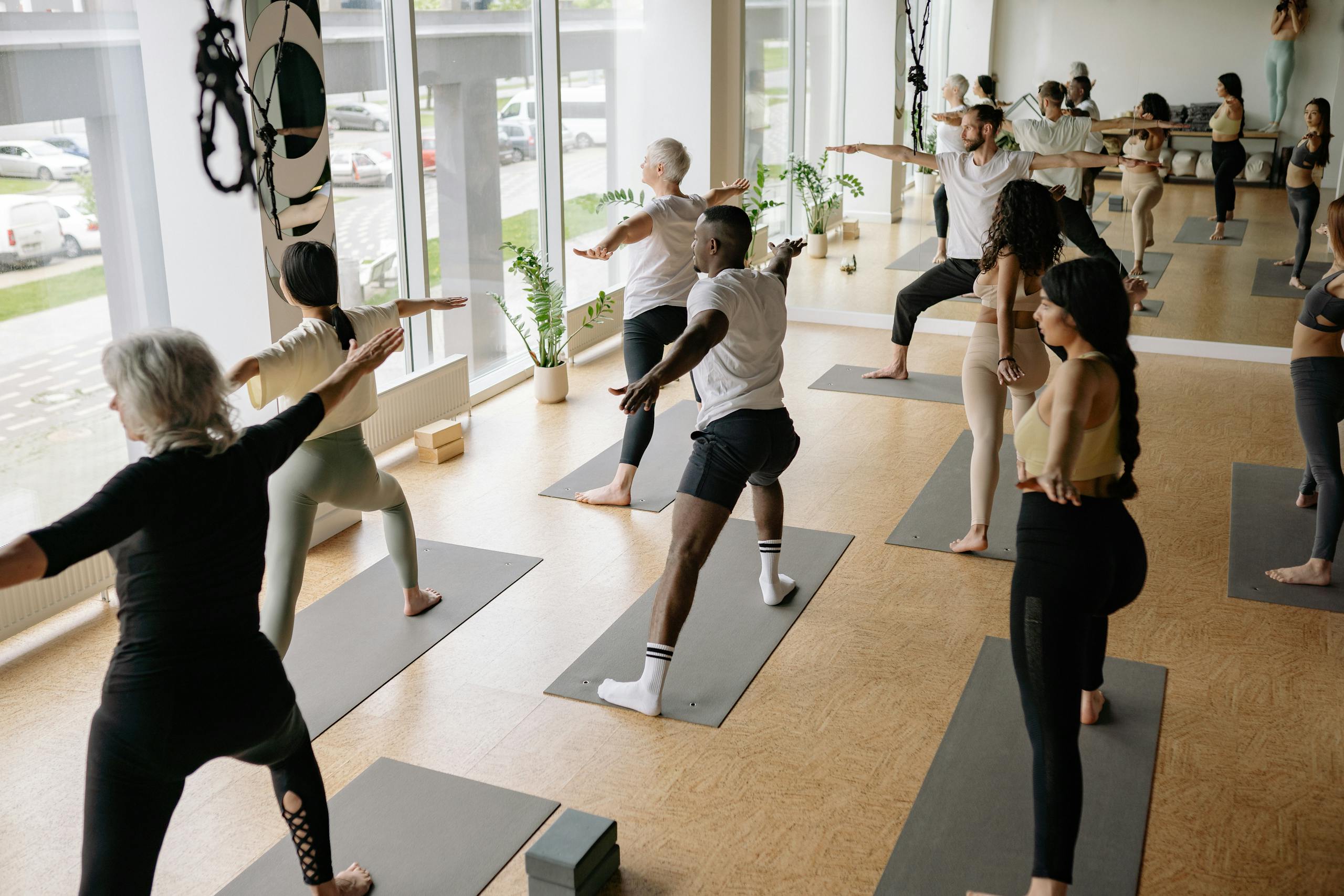 People Doing Yoga Together